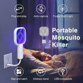 Mini USB Rechargeable Mosquito Racket with UV Light – Portable Electric Bug Zapper &amp; Fly Swatter for Indoor/Outdoor Use, Home, Office, Travel &amp; Camping