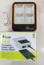 Outdoor Portable LED Solar Floodlight – Rechargeable 500W Spotlight Lantern for Camping, Emergency &amp; Search Lighting
