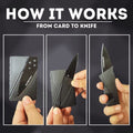 CardSharp Folding Credit Card Knife by Iain Sinclair – Ultra Slim, Lightweight, Surgical Steel Blade, Pocket-Sized, Wallet-Friendly Safety Knife for Everyday Carry | Credit Card Shape Knife |