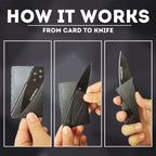 CardSharp Folding Credit Card Knife by Iain Sinclair – Ultra Slim, Lightweight, Surgical Steel Blade, Pocket-Sized, Wallet-Friendly Safety Knife for Everyday Carry | Credit Card Shape Knife |