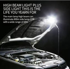 Super Bright USB Rechargeable Plastic Flashlight with Side Light – Compact, Durable &amp; Powerful LED Torch