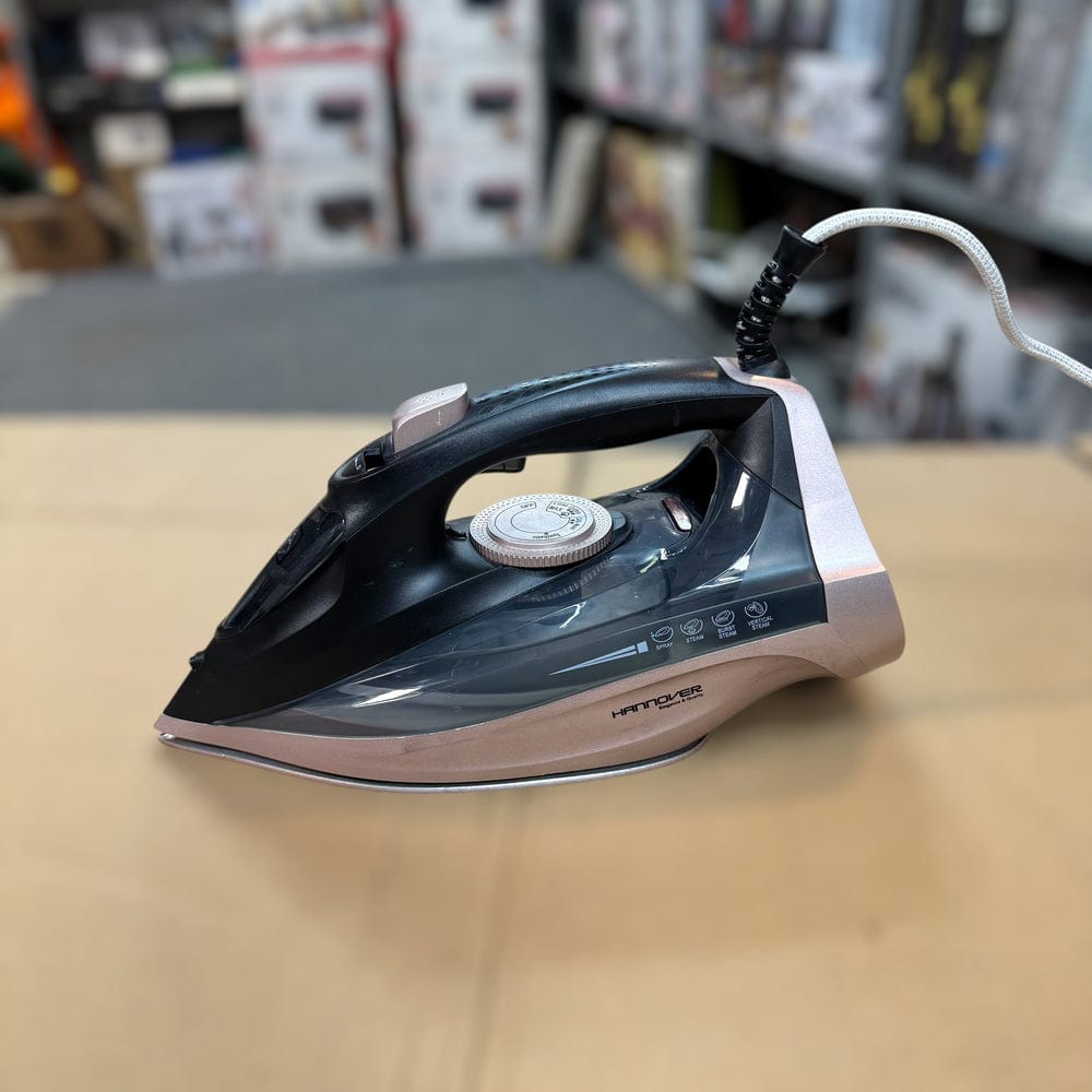 Hannover Steam Iron – 2200W German Lot | Ceramic Soleplate, Vertical &amp; Burst Steam, Self-Cleaning, Adjustable Temperature Control