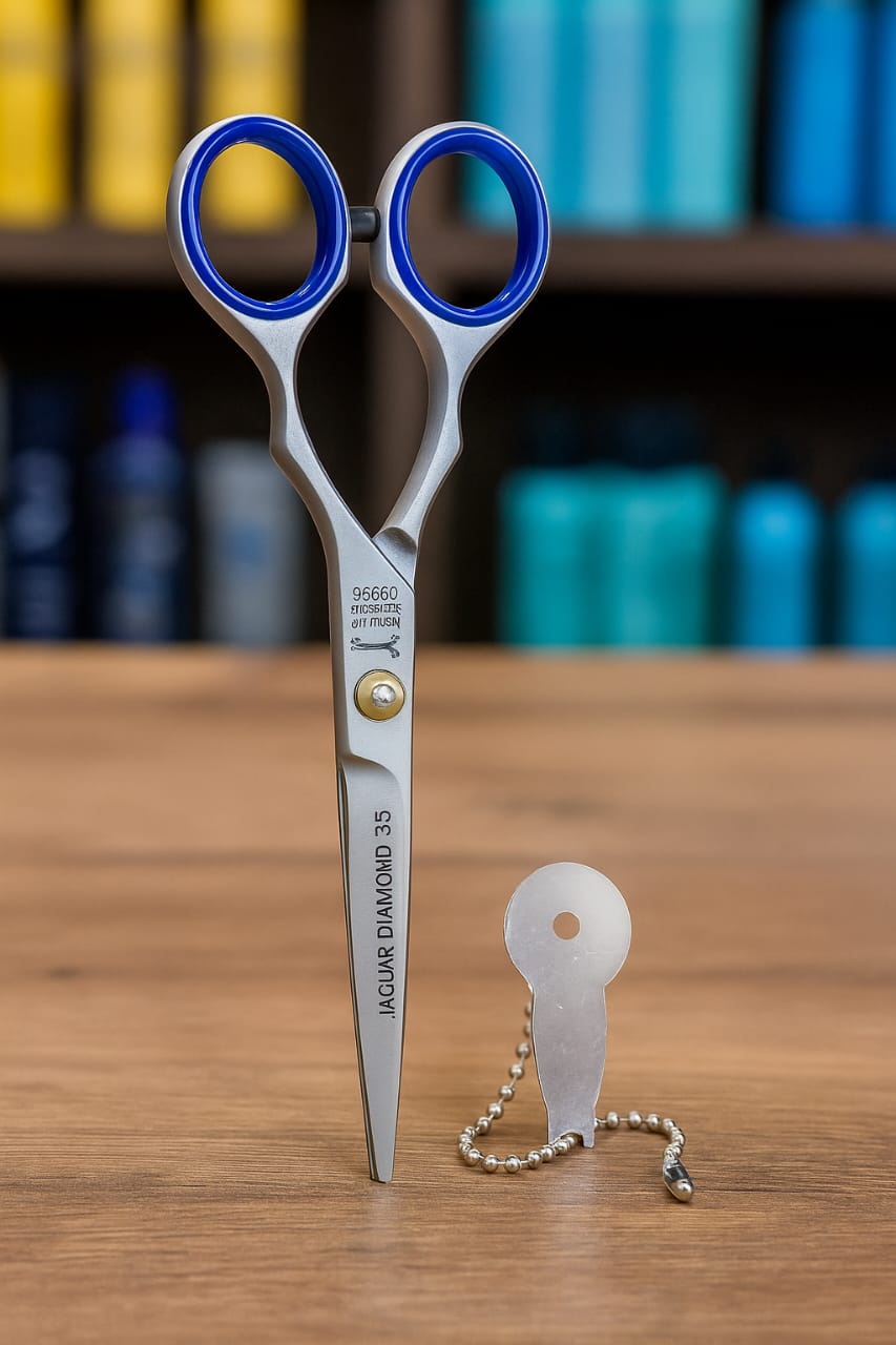 5.5” Professional Hair Cutting Scissors – Premium Stainless Steel Salon Shears with Finger Rest &amp; Adjustment Key
