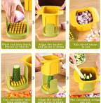 Multi-Function Handheld Chopper – Dicing, Slitting &amp; Slicing Tool for Quick Food Prep