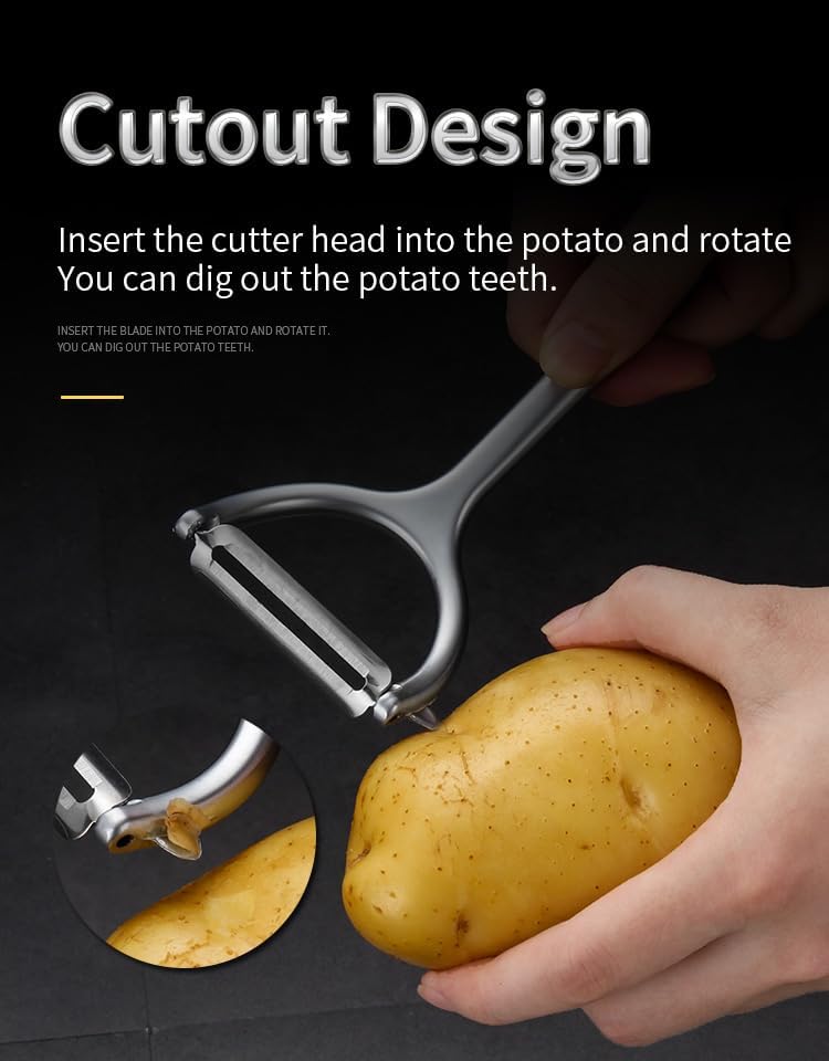 Stainless Steel Vegetable Peeler – Dual Blades for Effortless Peeling