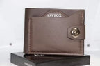 Savfox PU Leather Outlet Pocket Card Holder Wallet for Men – Slim, Stylish &amp; Durable - Stylish Wallets For Men