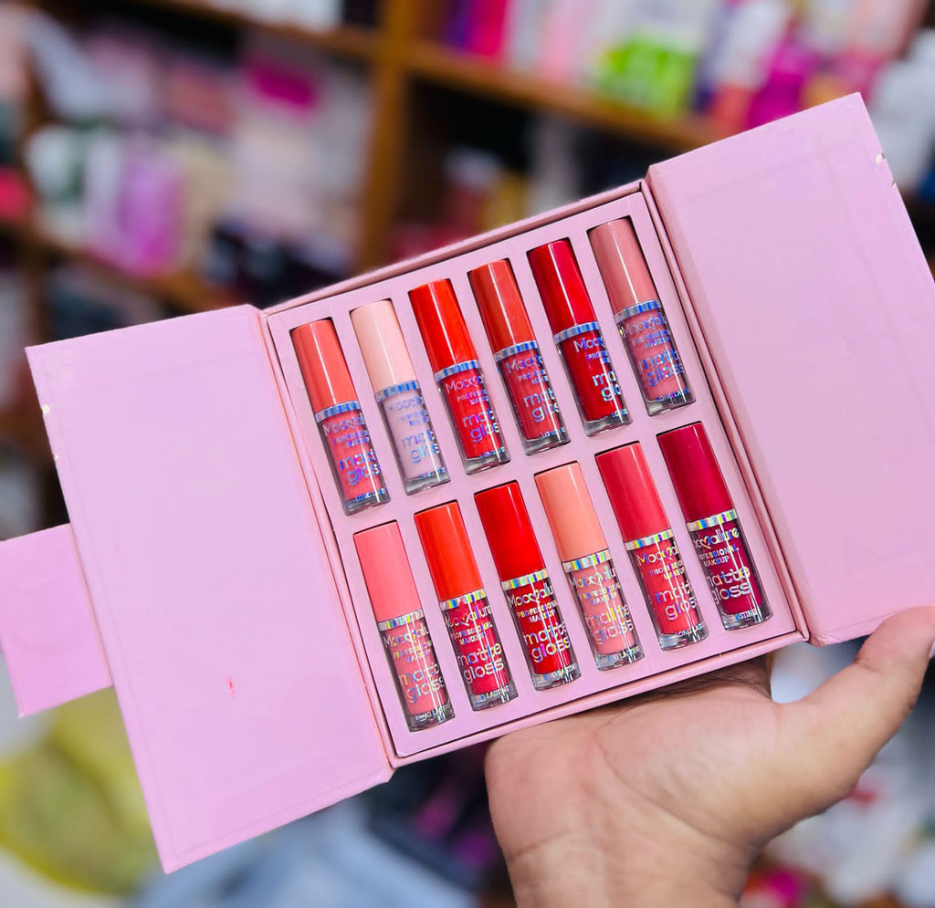 Mocallure 12-Piece High Pigment Lip Gloss Set – Long-Lasting, Vibrant Shades