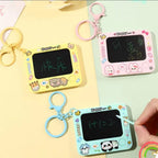 Creative Mini Graffiti Board Keychain – Cute Cartoon Bag Pendant &amp; Reusable Drawing Tablet for Students, Kids &amp; Artists (Random Color)