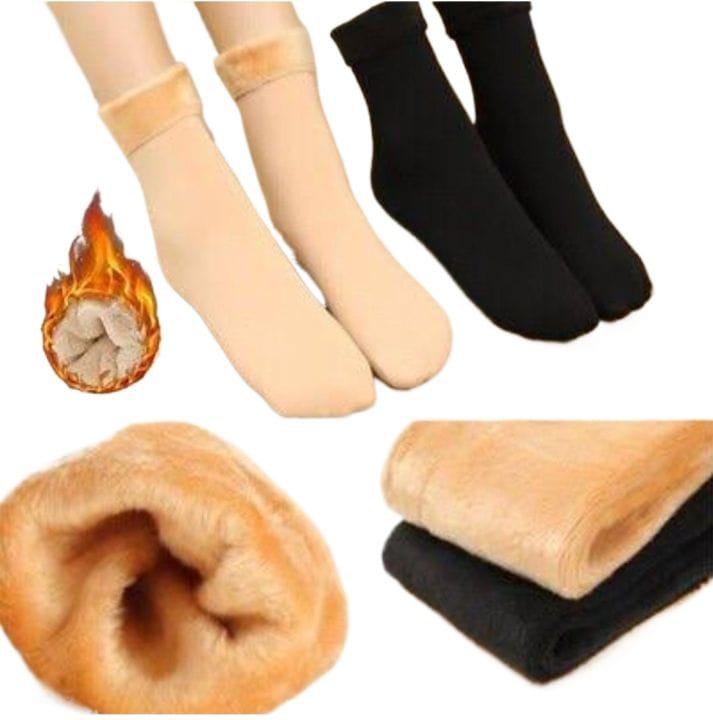 Women’s Woolen Quarter Socks – Pack of 2 , Soft &amp; Warm Winter Wear, Elegant Style, Flexible Size, Comfortable Daily Use, Available in Black &amp; Skin Colors (1 Pair)