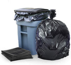 Black Garbage Bags Roll – Leak Proof, Heavy Duty Disposable Trash Bags for Dustbin, Diapers, Waste &amp; Storage, Portable Plastic Bin Bags
