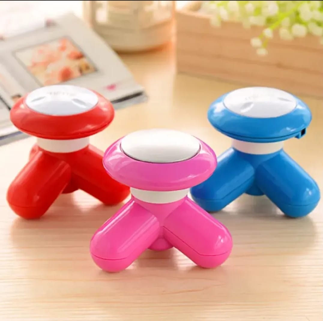 Mini Electric Body Massager for Neck Back Shoulder | USB Powered Vibration Massager Machine for Pain Relief &amp; Muscle Relaxation | Portable Handheld Therapy Tool for Men Women | Lightweight Travel-Friendly Massage Device (Random Color)