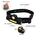 Rechargeable High Power LED Headlamp – Waterproof Headlight with Adjustable Brightness, Magnetic Side &amp; Ergonomic Strap for Camping, Hiking, Fishing &amp; Outdoor Use