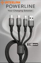 Interlink Max To Iphone cable | Performs Like A Champ | High Definition Fadr With 3 Layer Coating | USB-C To Lightning Cable | Power 27W | Length: 1 meter | Transmission Rate : 480Mbps| Best Cable For iPhone