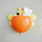 Bee Shaped Plastic Toothbrush Holder with Suction Hook – Cute Wall Mounted Toothbrush Stand for Kids &amp; Travel (Random Colors)