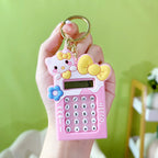 Mini Calculator Keychain – Cute Pink Kawaii Cartoon Portable Calculator | School &amp; Student Supplies, Stationery Gift (Random color)