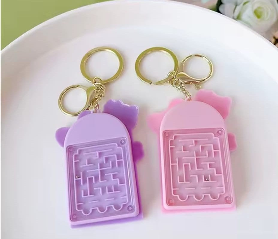 Mini Calculator Keychain – Cute Pink Kawaii Cartoon Portable Calculator | School &amp; Student Supplies, Stationery Gift (Random color)