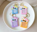 Mini Calculator Keychain – Cute Pink Kawaii Cartoon Portable Calculator | School &amp; Student Supplies, Stationery Gift (Random color)