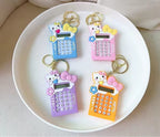 Mini Calculator Keychain – Cute Pink Kawaii Cartoon Portable Calculator | School &amp; Student Supplies, Stationery Gift (Random color)