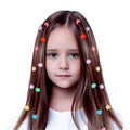 30 PCS Baby Girls Hairpins – Cute Candy Color Mini Hair Clips &amp; Hair Braids Beads Set (Random Color)