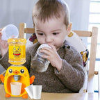 Mini Duck Water Dispenser Toy Drinking Fountain – Cute Yellow Duck Design with Realistic Water Flow, Eco-Friendly ABS Material, Battery Operated Kids Pretend Play Toy Gift with Cups for Boys and Girls, Age 3+