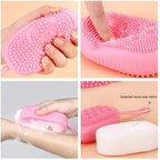 Bubble Bath Brush – Double-Sided Silicone Body Brush with Quick Foaming Sponge, Gentle Exfoliation &amp; Massage for All Skin Types