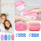 Bubble Bath Brush – Double-Sided Silicone Body Brush with Quick Foaming Sponge, Gentle Exfoliation &amp; Massage for All Skin Types