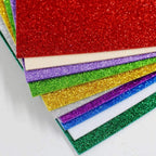 10PCS Glitter Foam Sheets – Premium A4 EVA Craft Adhesive Glitter Paper for DIY, Scrapbooking &amp; School Projects
