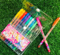 Fruit Scent Gel Glitter Pen – 1.0mm Smooth Writing with a Sparkle | Pack of 12