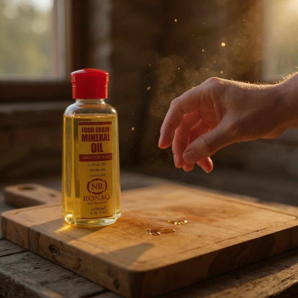 Wood Mineral Oil 100ml – Food Grade, Odorless Oil for Chopping Boards, Butcher Blocks &amp; Utensils – Protects &amp; Restores Wood