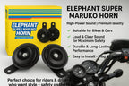 High Sound Elephant Horn for Cars &amp; Bikes – Super Loud 12V Universal Vehicle Horn | Durable, Long-Lasting, Clear &amp; Powerful Sound for Maximum Road Safety | Easy Plug &amp; Play Installation | Compatible with All Cars, Motorcycles &amp; Scooters