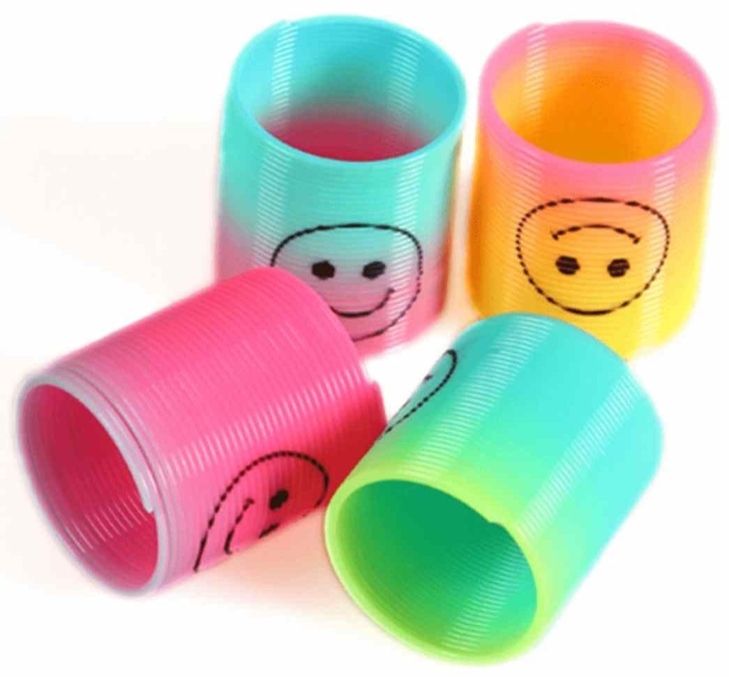 Pack of 12 Magic Slinky Spring Finger Fidget Toys – Stress Relief Sensory Toy for Kids &amp; Adults, Fun Party Favors and Learning Activity, Multicolor