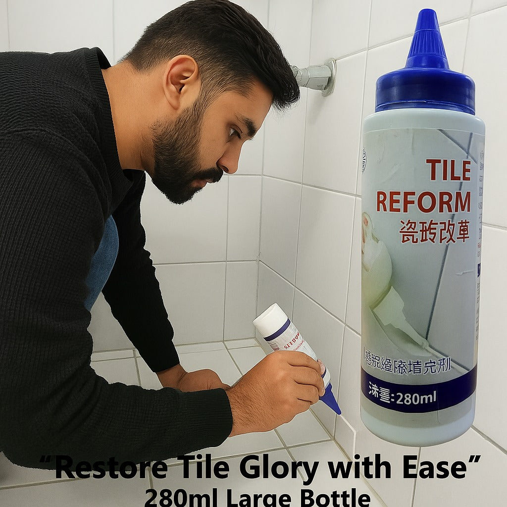 Tile Reform Grout Restorer & Sealer – 280ml Large Bottle for Quick Tile Gap Repair