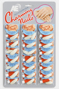 Pack of 24 Charming Artificial Nails with Glue – 240 Nails &amp; 24 Glues Total, Beautiful Nail Extensions for Girls &amp; Women (Random color)