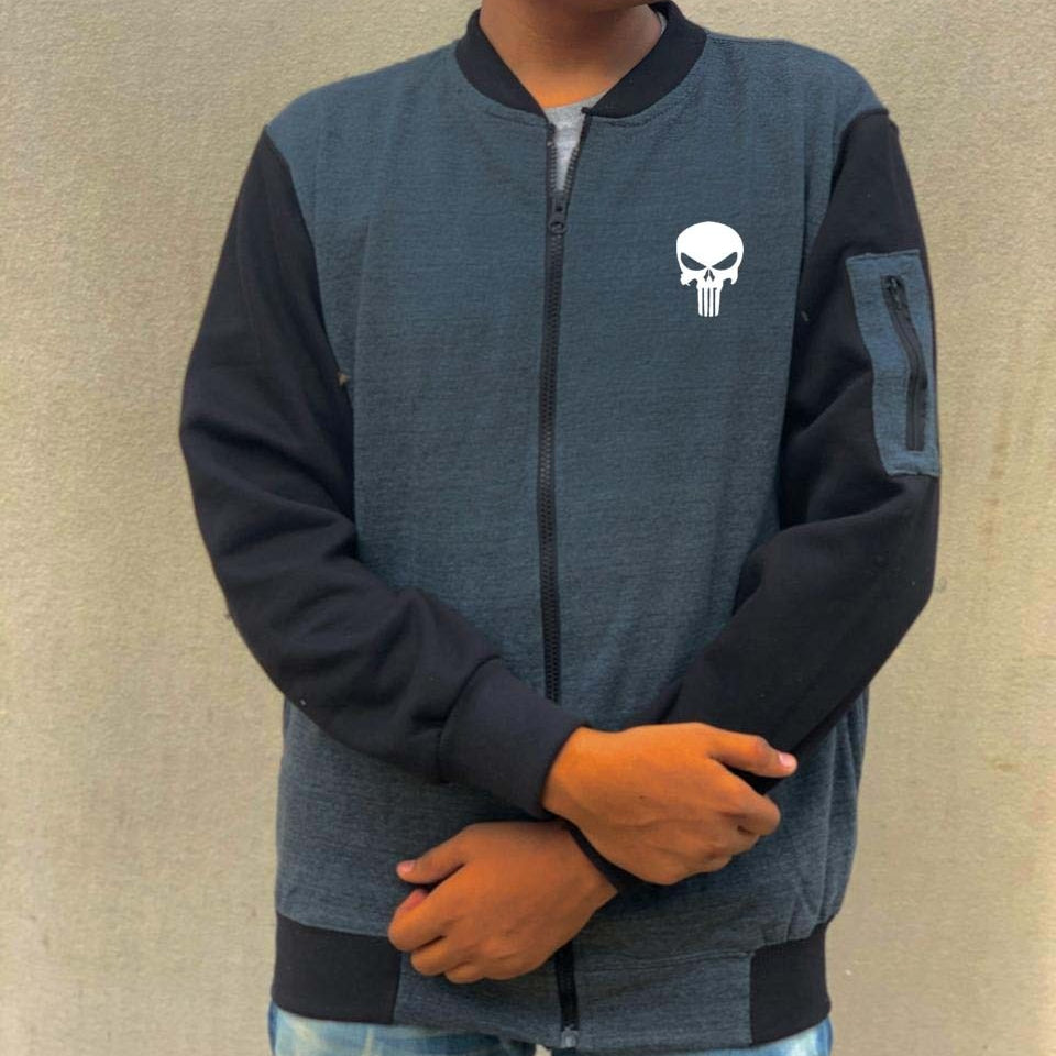 New Winter Collection Printed Zipper Jacket for Men &amp; Boys – French Fleece, Premium Quality, Stylish, Warm &amp; Comfortable Winter Wear (M, L, XL)