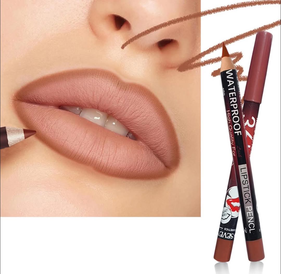 36H Jumbo Lip Liner Pencil Pack – Long-Lasting Nude, Red &amp; Pink Shades for Smooth Lip Definition