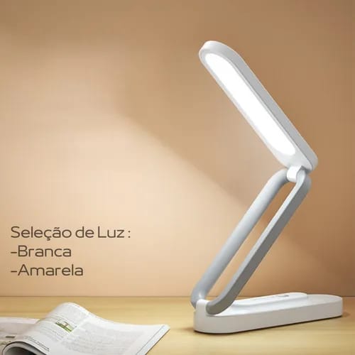B005 LED Folding Table Lamp – Rechargeable Stepless Dimmable Desk Light with Type-C Charging &amp; Lithium Battery