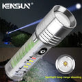 520A Multifunctional Zoom Flashlight | Rechargeable Torch with White, Red, Blue &amp; UV LED + White Laser