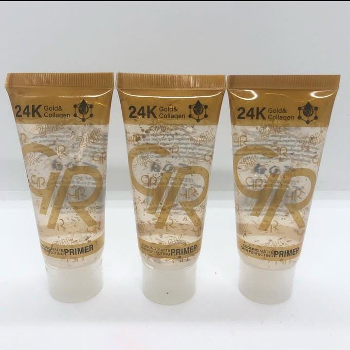GR 24K Gold &amp; Collagen Primer – Luxury Makeup Base with Radiance Glow, Skin Hydration, Oil Control, Anti-Aging &amp; Firming Formula for Smooth, Flawless &amp; Long-Lasting Makeup