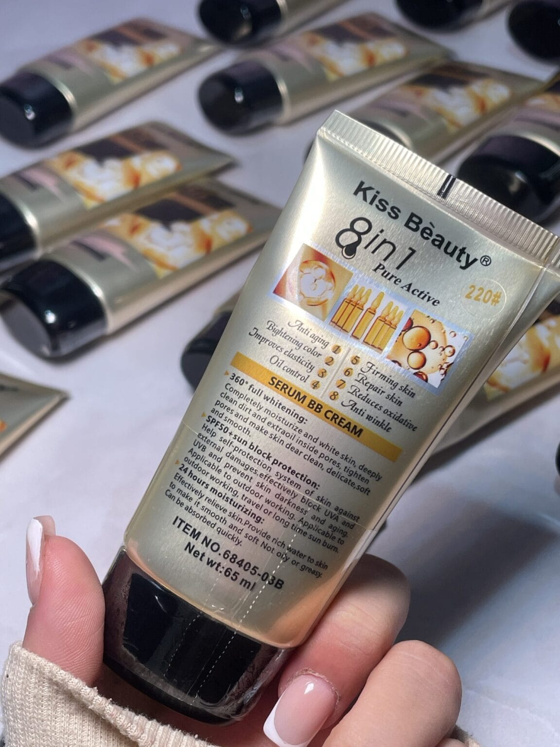 8 in 1 BB Collagen Foundation – All-in-One Makeup &amp; Skincare with Whitening, Brightening, Moisturizing, Anti-Aging, UV Protection, Concealing &amp; Long-Lasting Coverage