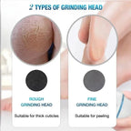 Back Callus Remover with Built-In Vacuum – Electric Foot Grinder for Dead Skin, Cracked Heels &amp; Calluses, Rechargeable Pedicure Tool with Gentle &amp; Powerful Exfoliation