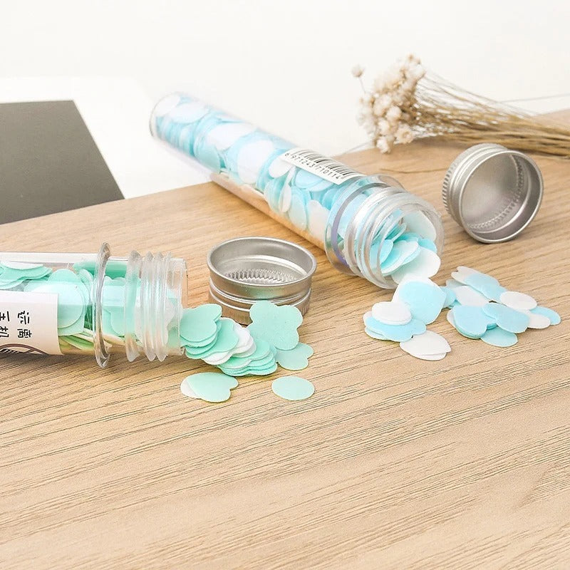 Outdoor Portable Hand Washing Disposable Soap Paper Flakes – 100 PCs in Flower Tube Bottle (Random color)