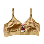 Plain Non-Padded Cotton Bra – Lightweight &amp; Comfortable Everyday Wear | Beige, Sizes 32–42