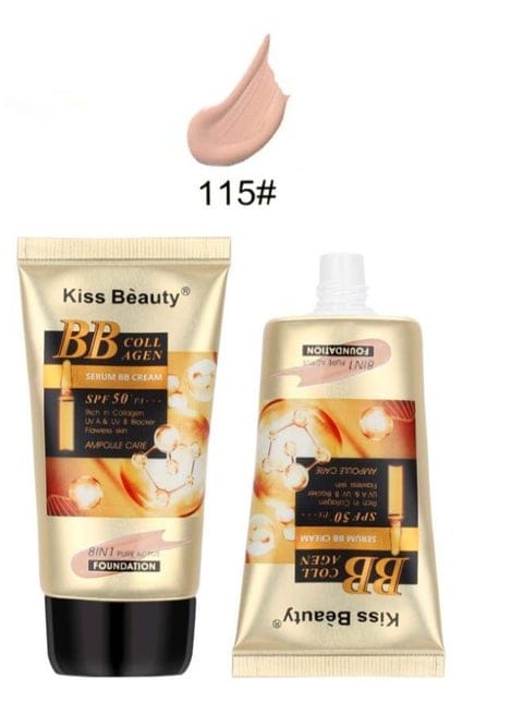 8-in-1 BB Collagen Liquid Foundation – Full Coverage, Long Lasting &amp; Hydrating (65ml, Shades 110 &amp; 115)