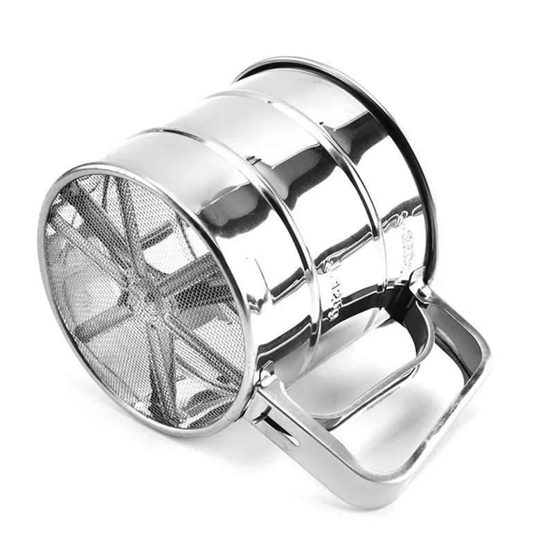 Stainless Steel Flour Sieve Cup – Handheld Baking Sifter for Flour, Sugar &amp; Powdered Ingredients