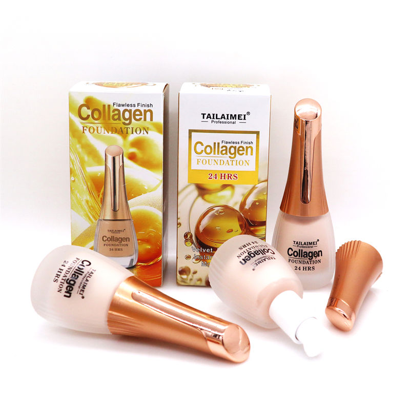 24 Hrs Flawless Finish Collagen Foundation – Long-Lasting Creamy Formula for Smooth, Radiant &amp; Even Skin Tone, 35ml