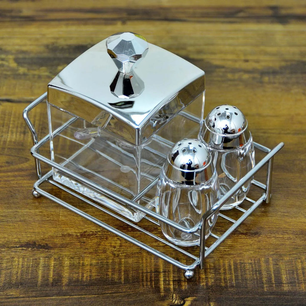 Sugar Pot and Pepper Cruet Set