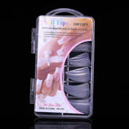 Nail Tips 100 Pcs / Transparent &amp; Natural Color Artificial Nails | Premium Quality Long-Lasting DIY False Nails for Elegant