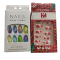 Artificial Press-On Nails Combo Set – Vibrant Colors &amp; Trendy Designs | Reusable &amp; Easy to Apply Nail Art Kit for All Occasions | Artificial Nails