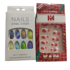 Artificial Press-On Nails Combo Set – Vibrant Colors &amp; Trendy Designs | Reusable &amp; Easy to Apply Nail Art Kit for All Occasions | Artificial Nails