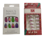 Artificial Press-On Nails Combo Set – Vibrant Colors &amp; Trendy Designs | Reusable &amp; Easy to Apply Nail Art Kit for All Occasions | Artificial Nails